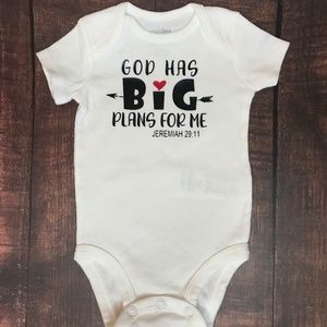 New baby onesie - christian